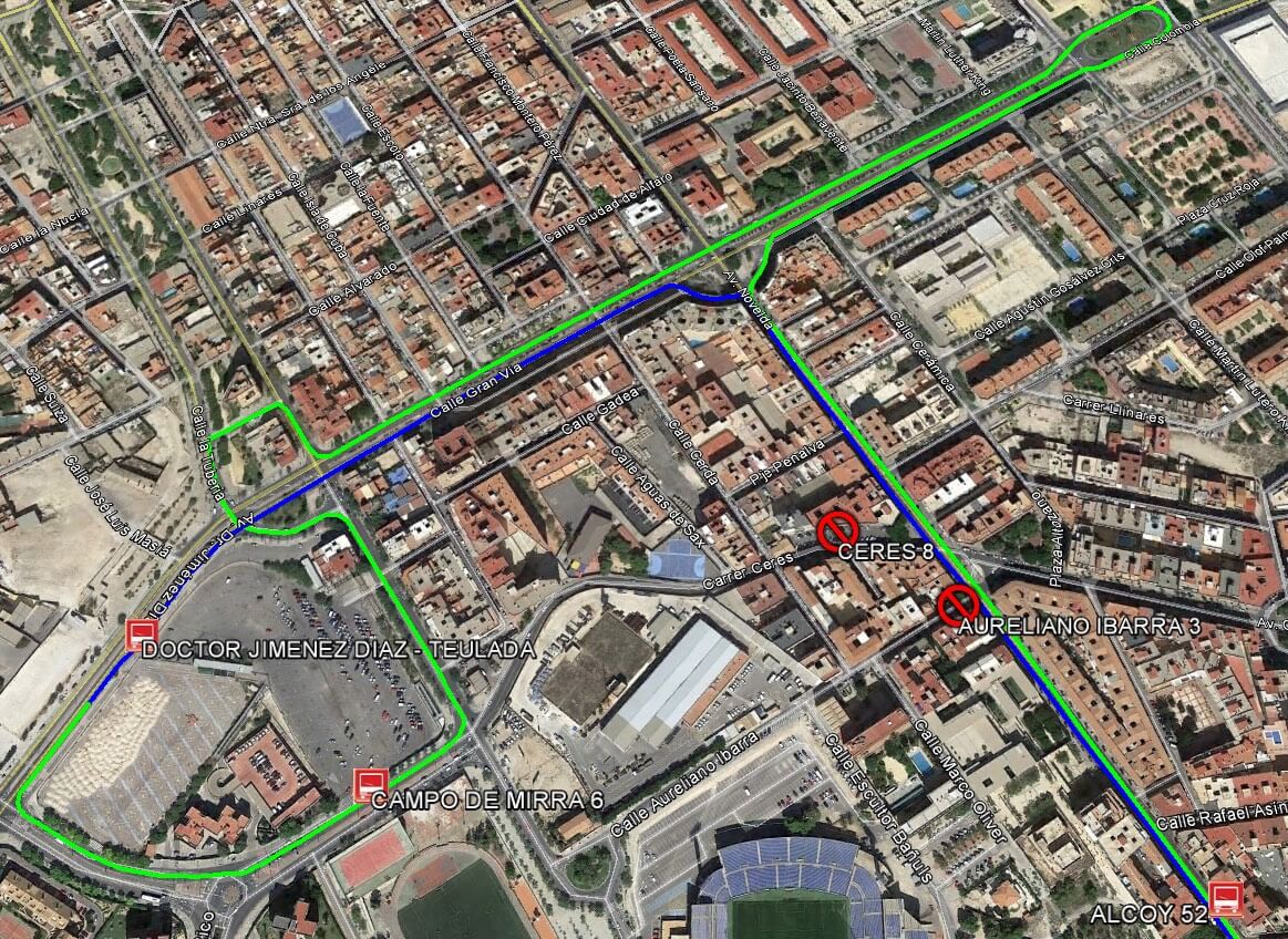 Moovit Modificación de recorrido línea 16